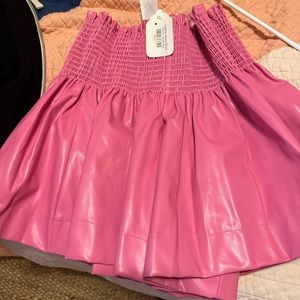 Queen of sparkles leather shorts small